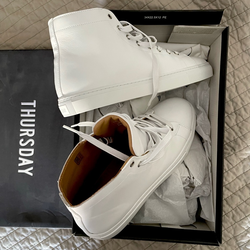 Thursday White High-Top Sneakers